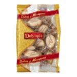 Almendras rellenas Dulymaz, obleas de mazapán, 4.9 oz Almendras rellenas Dulymaz, bolsa dorada de obleas de mazapán con forma de almendra envueltas una a una, 140 g