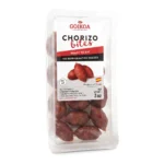 Bocaditos de chorizo Goikoa, bandeja transparente de 3 oz de mini chorizos españoles listos para comer