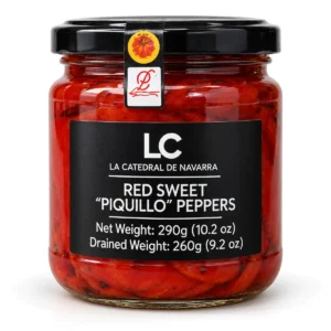 La Catedral de Navarra jar of whole red sweet piquillo peppers, 290 g