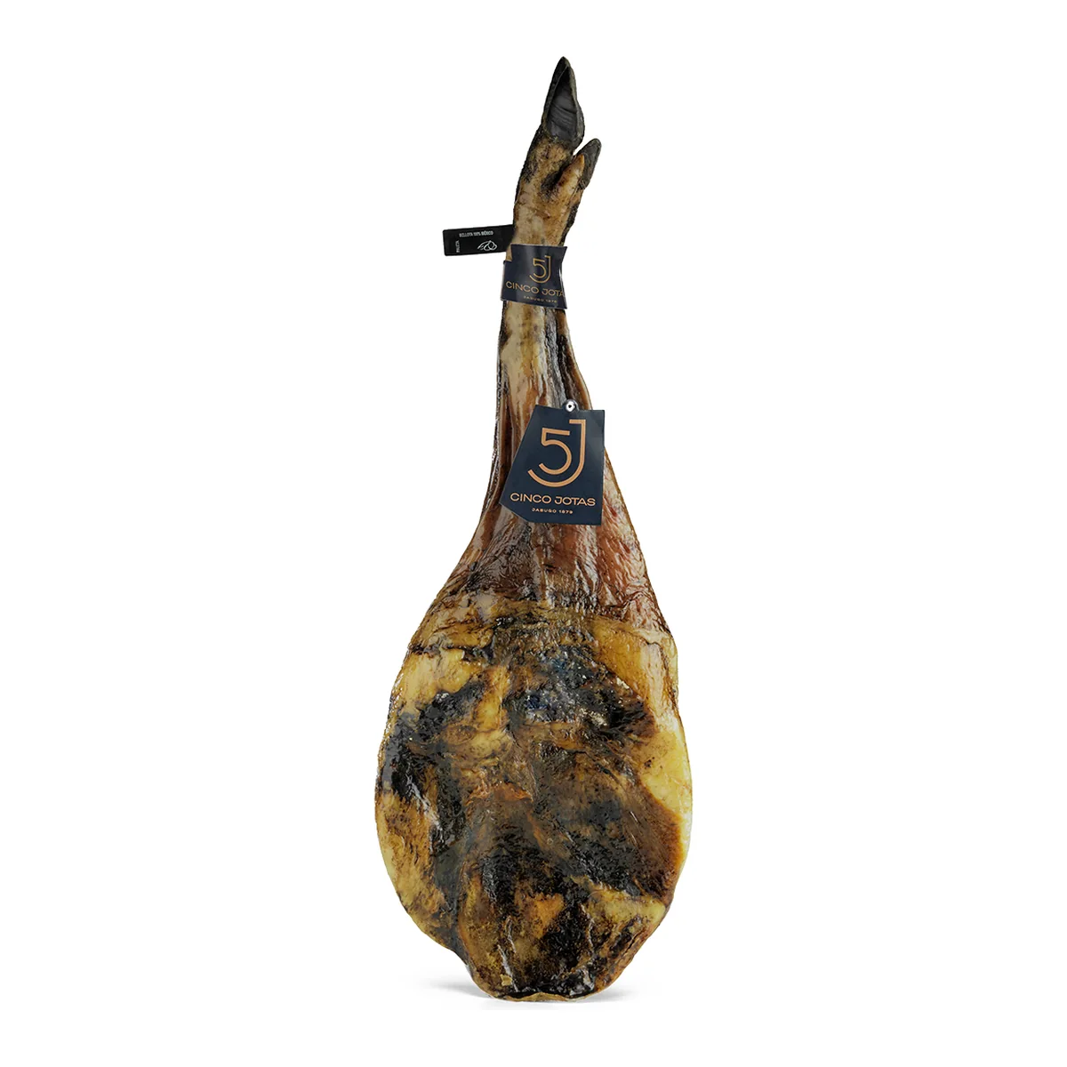 Paleta 100% Ibérica de Bellota Cinco Jotas, con hueso 9–11 lb Paleta entera con hueso 100% ibérica de bellota Cinco Jotas, 9-11 lb