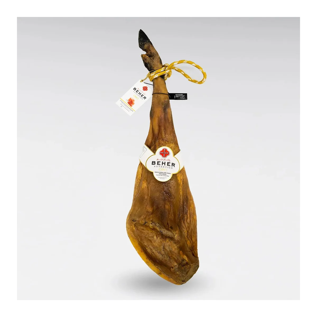 Beher 100% Ibérico de Bellota Ham, Whole Bone-In 15–17 lb Beher 100% Ibérico acorn-fed whole bone-in ham, 15-17 lb
