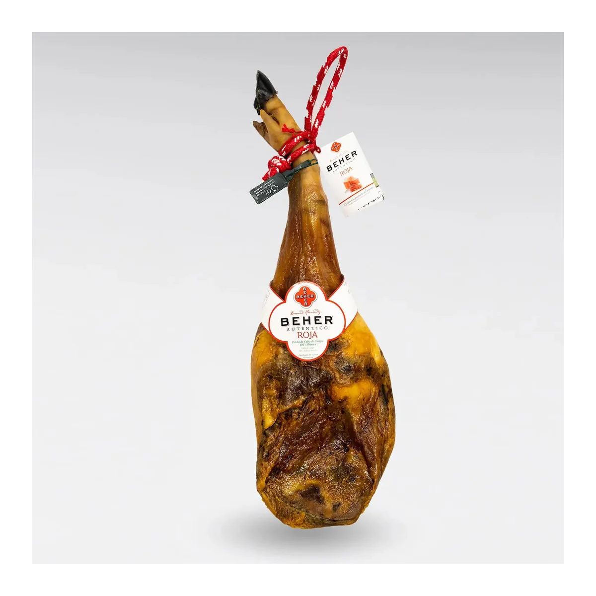 Paleta 100% Ibérica Cebo de Campo Beher, con hueso 8–10 lb Paleta entera con hueso 100% ibérica de cebo de campo Beher, 8-10 lb