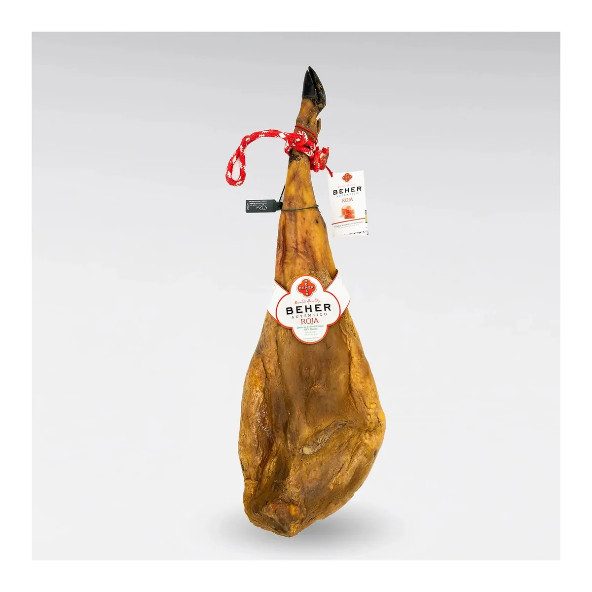 Beher 100% Ibérico Cebo de Campo Ham, Whole Bone-In 15–17 lb Beher 100% Ibérico cebo de campo whole bone-in ham, 15-17 lb