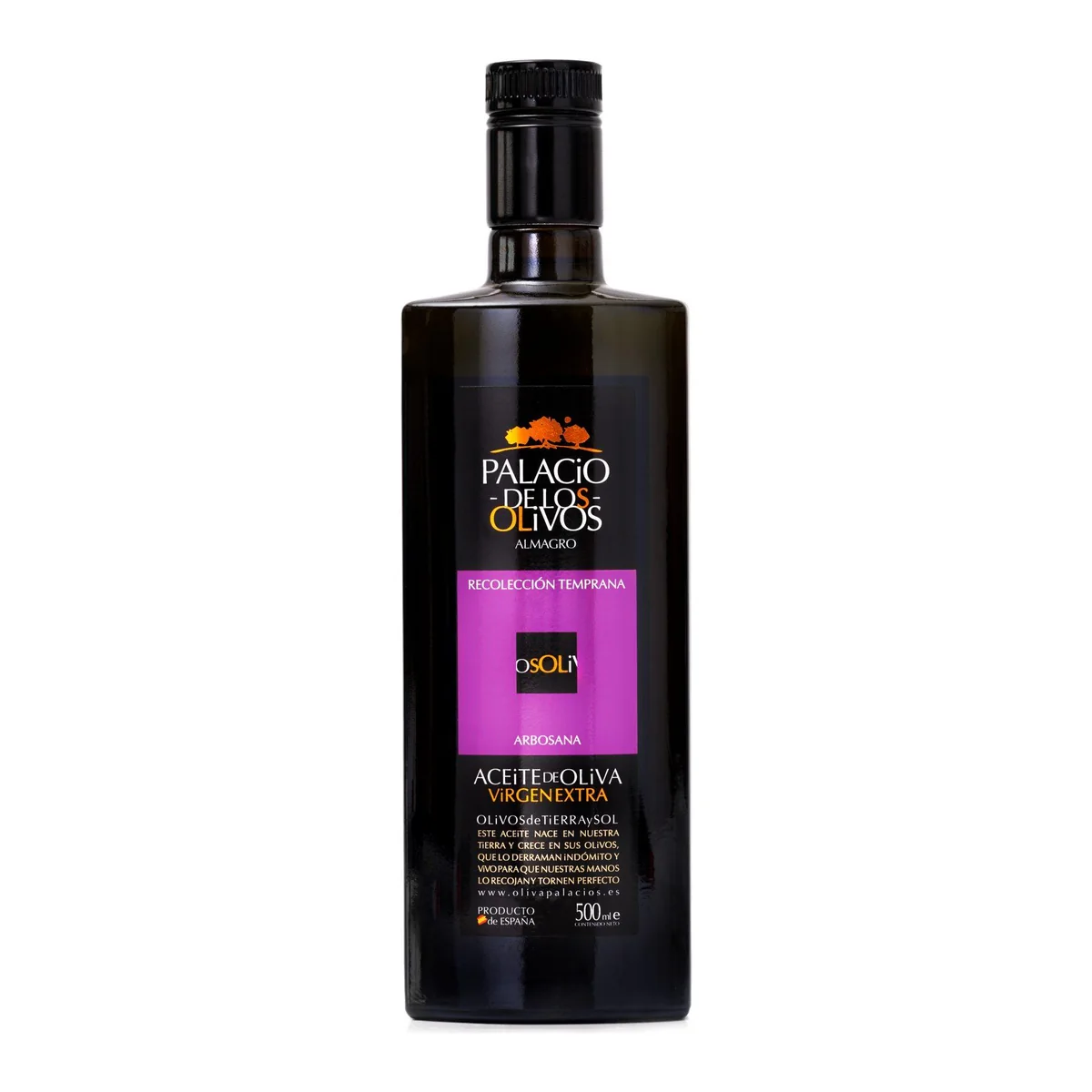 Aceite de oliva virgen extra Arbosana Palacio de los Olivos, 500 ml Aceite de oliva virgen extra Arbosana Palacio de los Olivos Gourmet, 500 ml